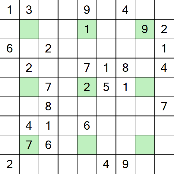 Center Dot Sudoku - Hard