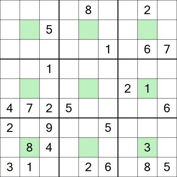 Center Dot Sudoku - Hard