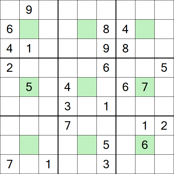 Center Dot Sudoku - Hard