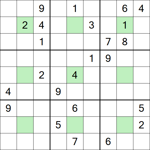 Center Dot Sudoku - Hard