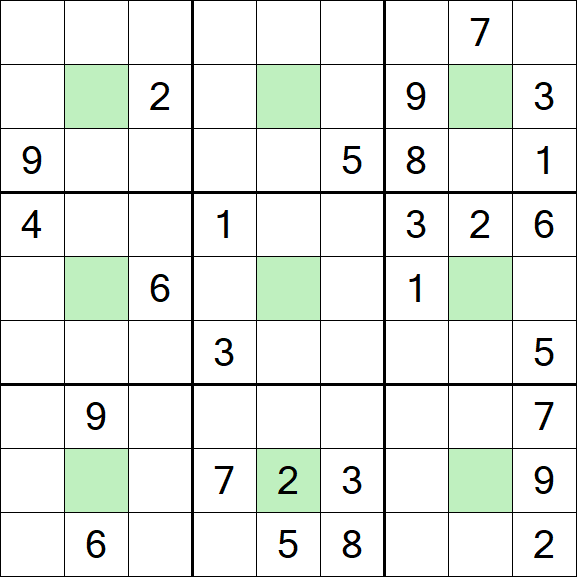 Center Dot Sudoku - Hard