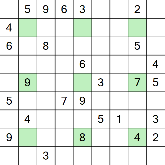 Center Dot Sudoku - Hard