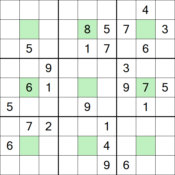Center Dot Sudoku - Hard