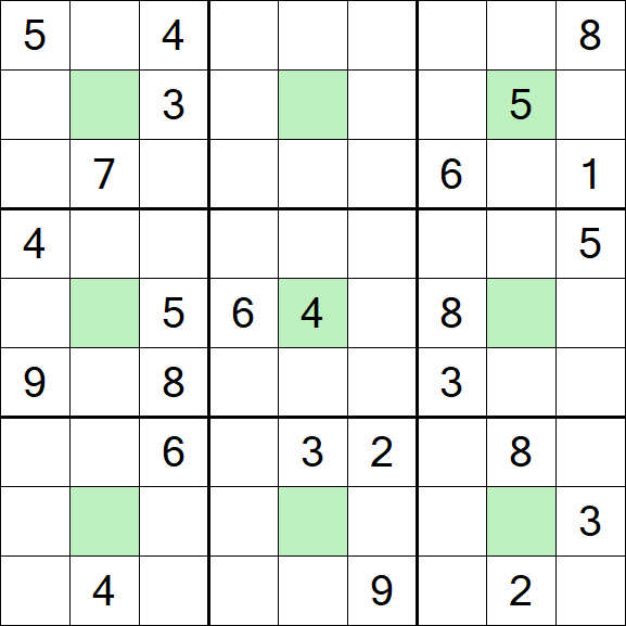 Center Dot Sudoku - Hard