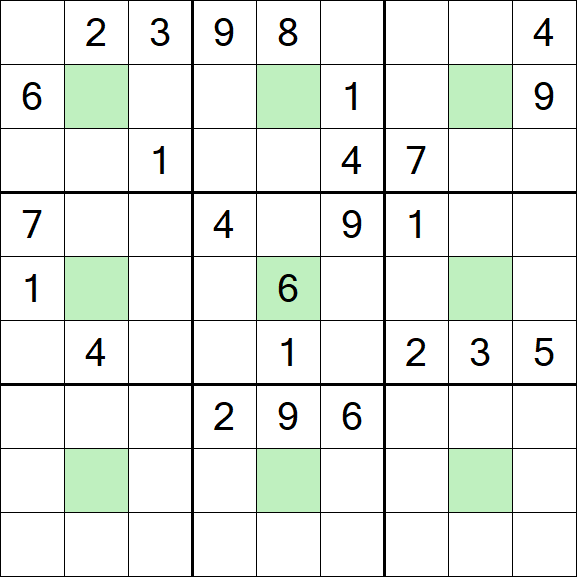 Center Dot Sudoku - Hard