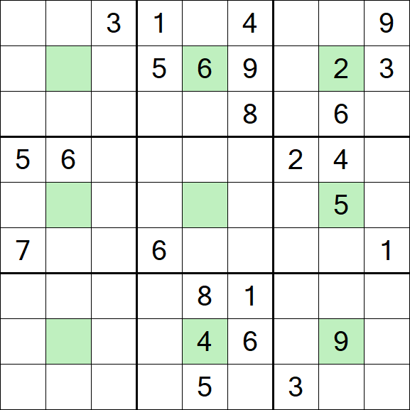 Center Dot Sudoku - Hard