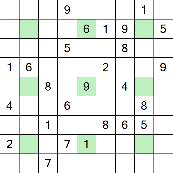Center Dot Sudoku - Difícil