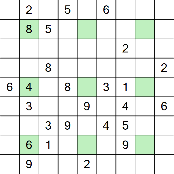 Center Dot Sudoku - Hard