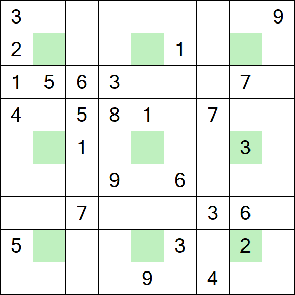 Center Dot Sudoku - Hard