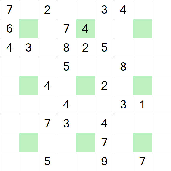 Center Dot Sudoku - Difficile