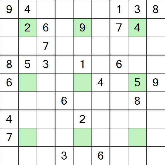 Center Dot Sudoku - Difficile
