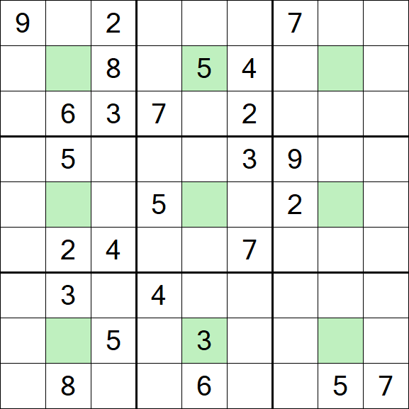 Center Dot Sudoku - Difficile