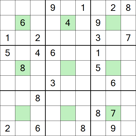 Center Dot Sudoku - Hard
