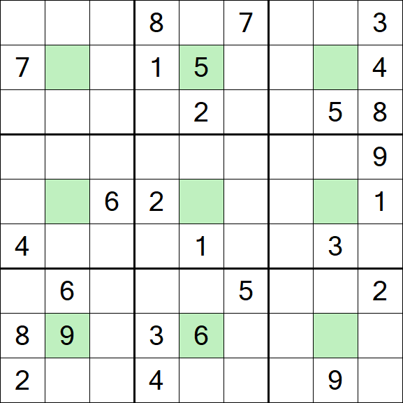 Center Dot Sudoku - Hard