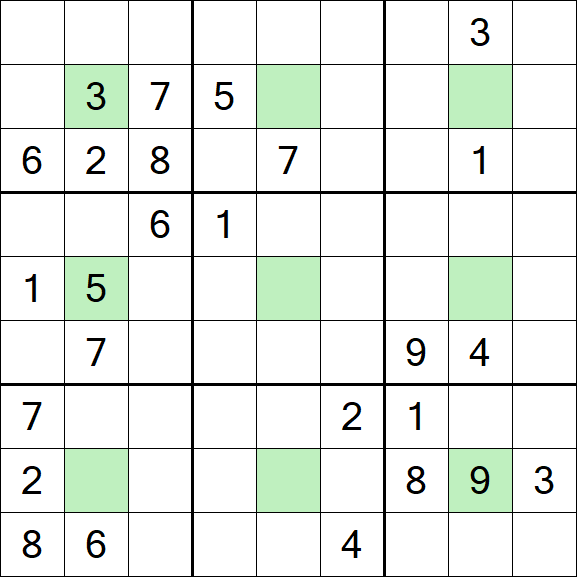 Center Dot Sudoku - Hard