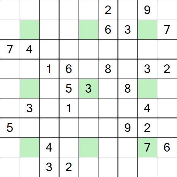Center Dot Sudoku - Hard