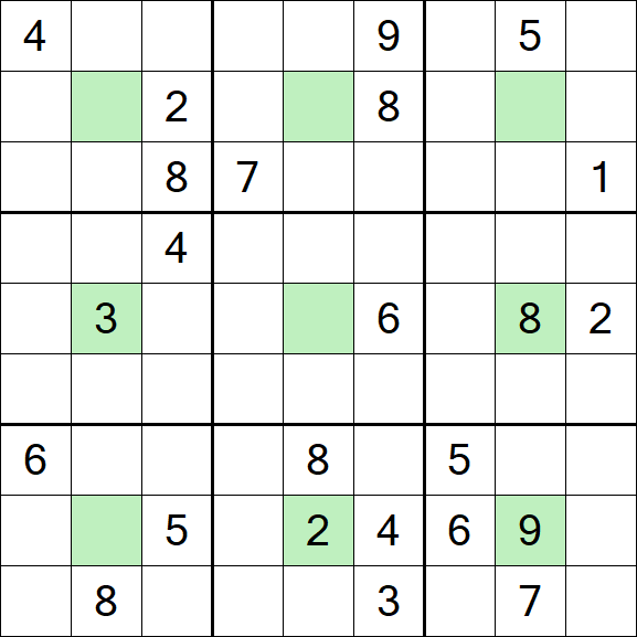 Center Dot Sudoku - Hard