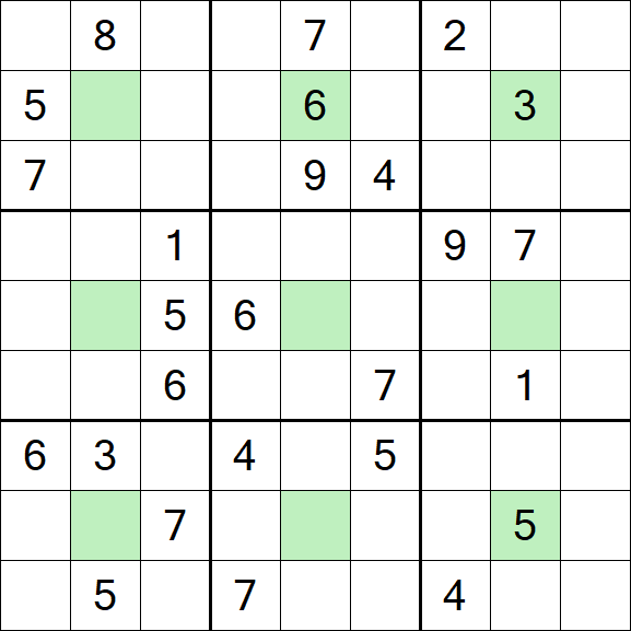 Center Dot Sudoku - Hard
