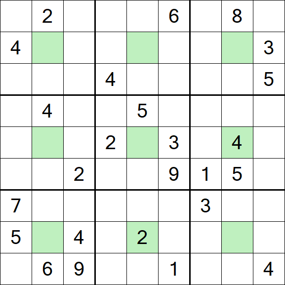 Center Dot Sudoku - Hard