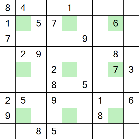 Center Dot Sudoku - Hard