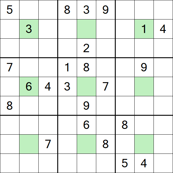 Center Dot Sudoku - Hard