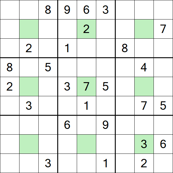Center Dot Sudoku - Hard