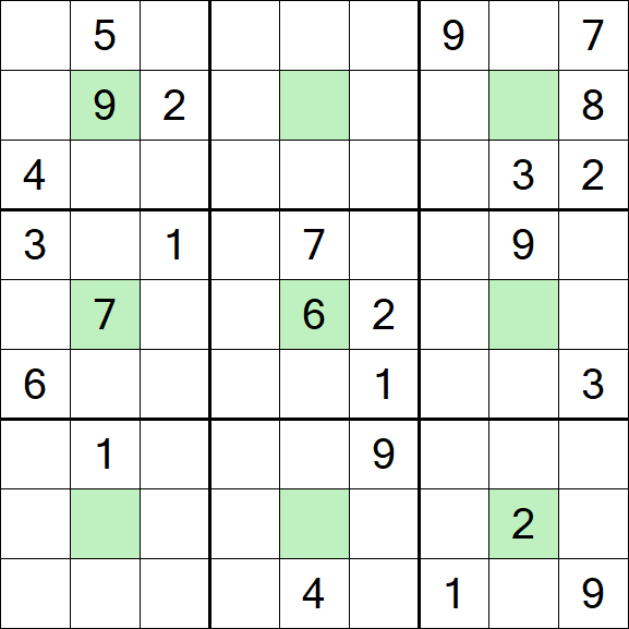 Center Dot Sudoku - Hard