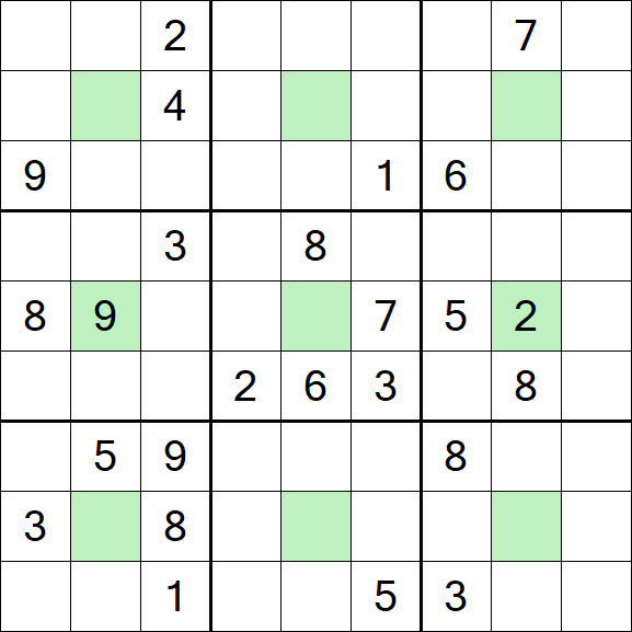 Center Dot Sudoku - Hard