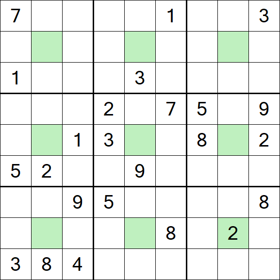 Center Dot Sudoku - Hard