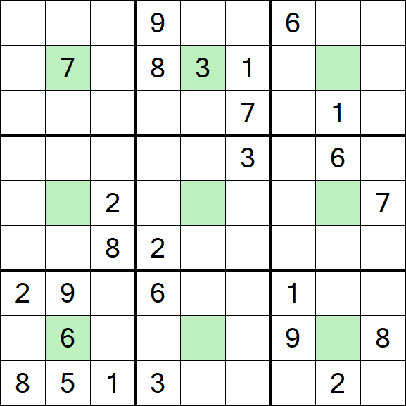 Center Dot Sudoku - Hard