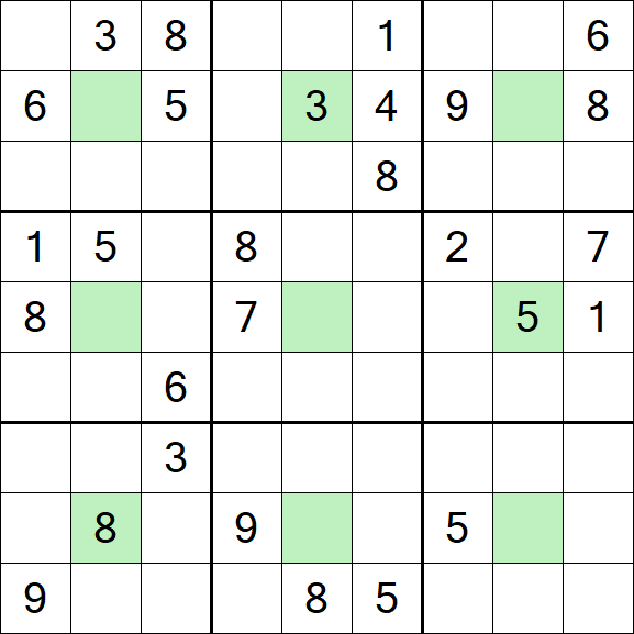 Center Dot Sudoku - Hard