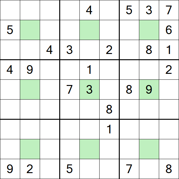 Center Dot Sudoku - Hard