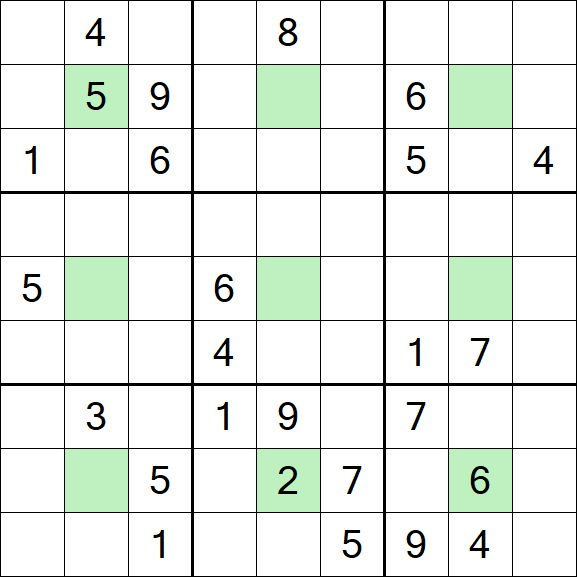 Center Dot Sudoku - Hard