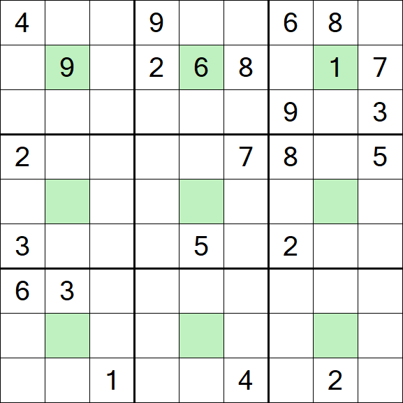 Center Dot Sudoku - Hard