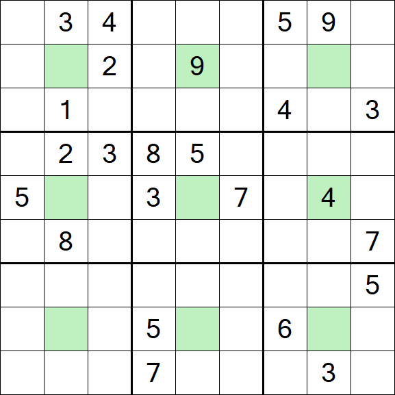Center Dot Sudoku - Hard