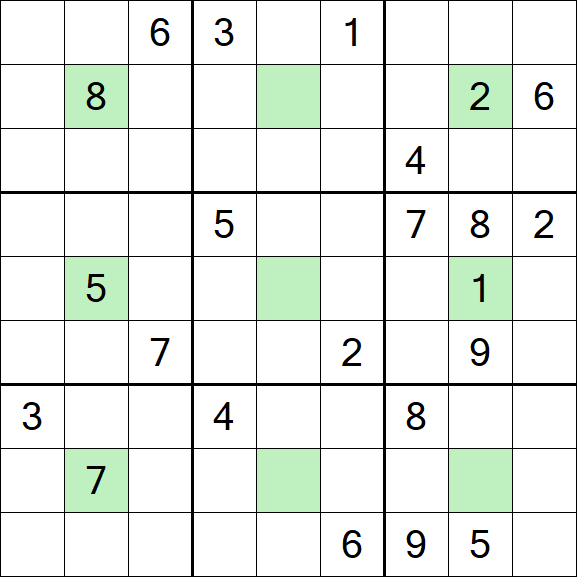 Center Dot Sudoku - Hard