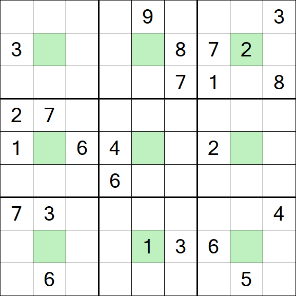Center Dot Sudoku - Hard