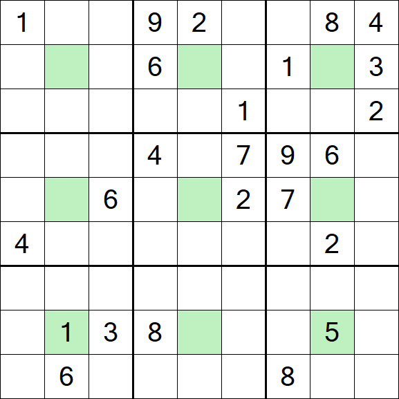 Center Dot Sudoku - Hard
