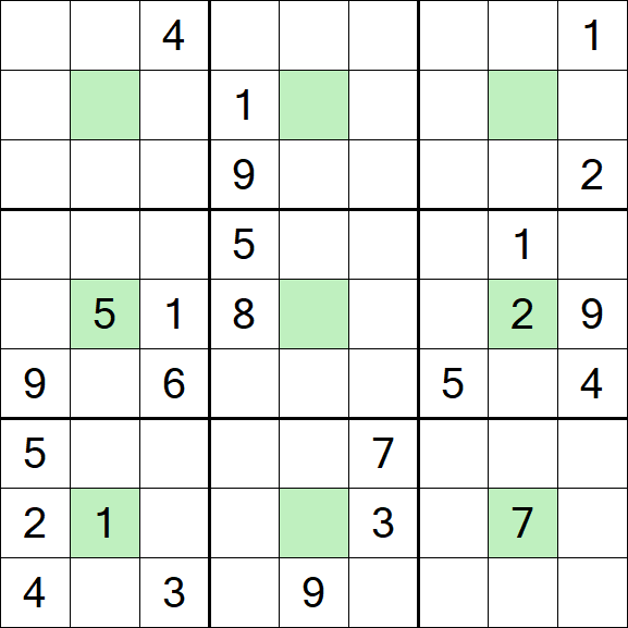 Center Dot Sudoku - Hard