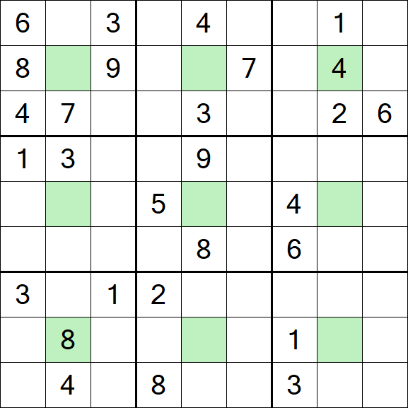 Center Dot Sudoku - Hard