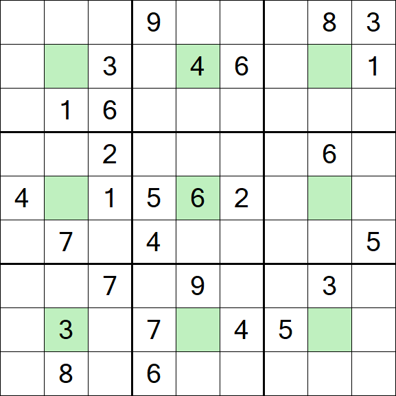 Center Dot Sudoku - Hard