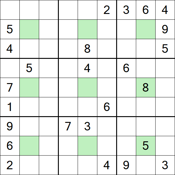 Center Dot Sudoku - Hard