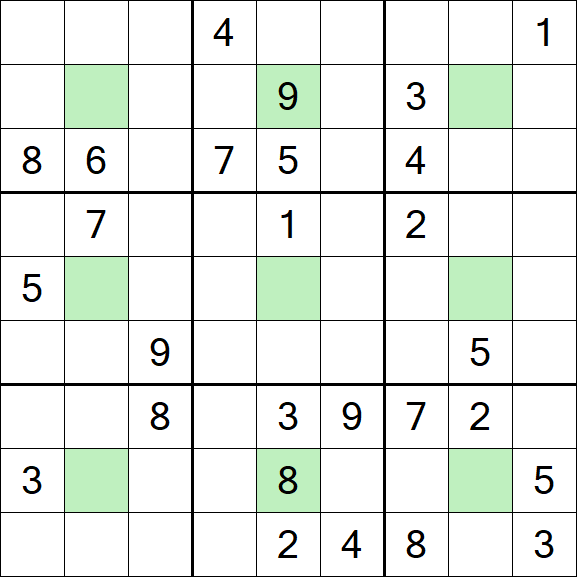Center Dot Sudoku - Hard
