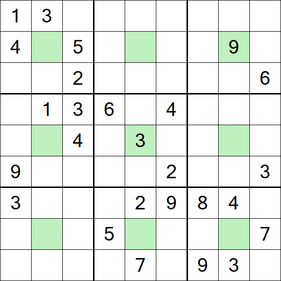 Center Dot Sudoku - Hard