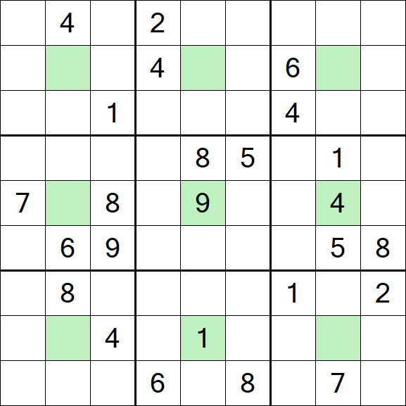 Center Dot Sudoku - Hard