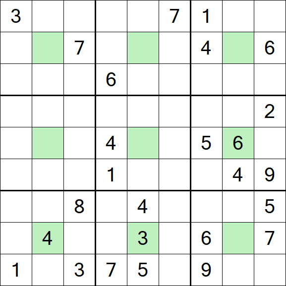 Center Dot Sudoku - Hard
