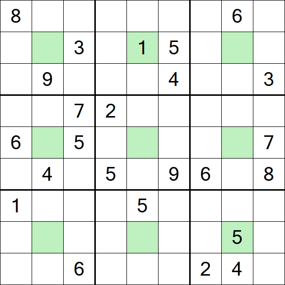 Center Dot Sudoku - Difficile