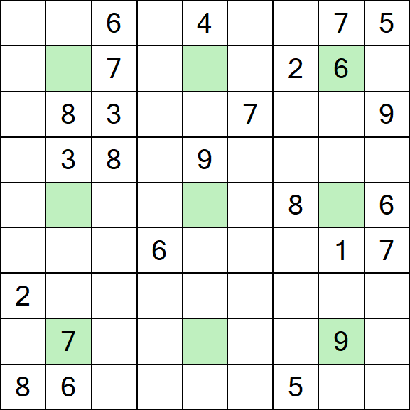 Center Dot Sudoku - Hard