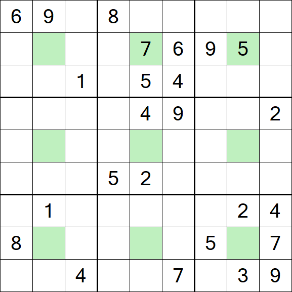 Center Dot Sudoku - Hard
