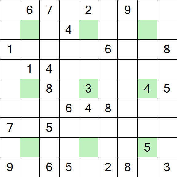 Center Dot Sudoku - Hard